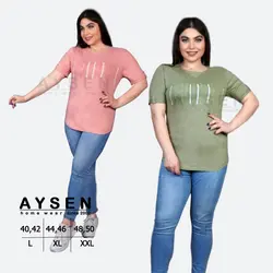 ثمر تیشرت اسلپ پنبه گندم کد 202093