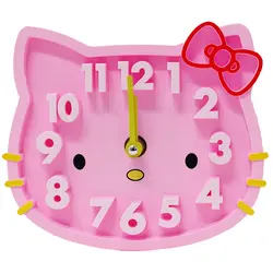 ساعت رومیزی کودک طرح کیتی صورتی کد P28-6