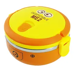 ظرف غذای تکی کودک طرح مینیون نارنجی M2 کد D8-1