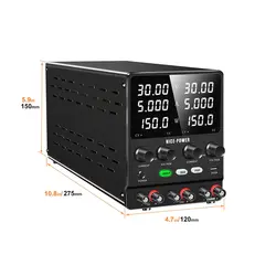 منبع تغذیه دوبل 60 ولت 5 آمپر مدل Nice-Power SPS605-2D