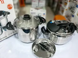 زودپز دوقلوی کلیپسی مونتینی - Original Montini Twin Pressure Cooker - بابک سنتر