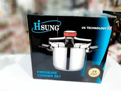 زودپز روگازی کلیپسی اصل مارک هایسونگ - Hisung Pressure Cooker Set 7L - بابک سنتر