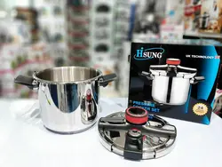 زودپز روگازی کلیپسی اصل مارک هایسونگ - Hisung Pressure Cooker Set 7L - بابک سنتر