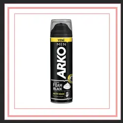 فوم اصلاح آرکو من مدل BLACK حجم 200 میلی لیتر