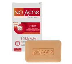صابون شستشو نو آکنه مدل هیبرید Hybrid وزن ۱۰۰ گرم | No Acne Premium Soap Anti Acne &amp; Anti Fungal Hybrid