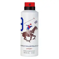 اسپری مردانه بورلی هیلز پولو کلاب اسپرت شماره ۹ BEVERLY HILLS POLO CLUB SPORT N9 DEODORANT حجم ۱۷۵ میلی لیتر