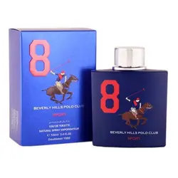 عطر ادکلن مردانه بورلی هیلز پولو کلاب اسپرت شماره ۸ BEVERLY HILLS POLO CLUB SPORT N8 حجم ۱۰۰ میلی لیتر | Beverly Hills polo Club Number Eight Eau De Toilet For Men 100 ml