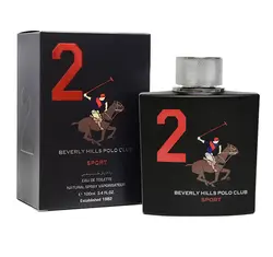 عطر ادکلن مردانه بورلی هیلز پولو کلاب اسپرت شماره ۲ BEVERLY HILLS POLO CLUB SPORT N2 حجم ۱۰۰ میلی لیتر |  Beverly Hills polo Club Number 2 Eau De Toilet For Men 100 ml