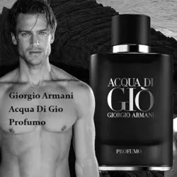 عطر ادکلن مردانه جورجیو آرمانی مدل آکوا دی جیو پروفومو مشکی Giorgio Armani Acqua di Gio Profumo حجم ۷۵ میلی لیتر | Giorgio Armani Acqua Di Gio Profumo Parfum For Men 75 ml