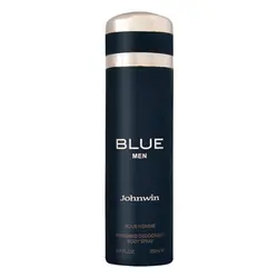 اسپری بدن مردانه جانوین مدل بلو من BLUE MEN حجم ۲۰۰ میلی لیتر |  Johnwin spray BLUE MEN 200 ML