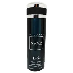 اسپری خوشبو کننده بدن مردانه بیو استار مدل آکوا بولگاری BVLGARI AQUA حجم ۲۰۰ میلی لیتر | Bio Star BVLGARI AQUA men's body spray 200 mL