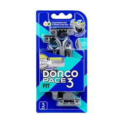 خودتراش مردانه ۳ تیغ دورکو مدل PACE 3 FIT بسته ۳ عددی