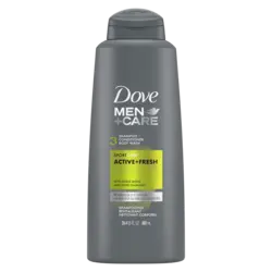 شامپو مردانه داو آمریکایی Dove تقویت کننده و نرم کننده مو مدل Active and Fresh حجم ۶۰۳ میلی لیتر | Dove Active and Fresh Shampoo For men 603 ml