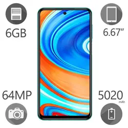 گوشی شیائومی Redmi note 9 pro | ظرفیت 64 گیگ رم 6