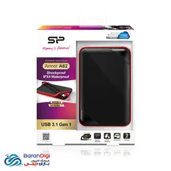 هارد اکسترنال با ظرفیت 2 ترابایت سیلیکون پاور مدل Silicon Power Armor A62 2TB