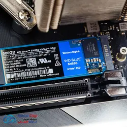 حافظه اس اس دی M2 اینترنال وسترن دیجیتال با ظرفیت 500 گیگابایت مدل WD Blue SN550 NVMe M2 500GB