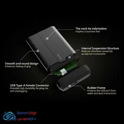 هارد اکسترنال با ظرفیت 1 ترابایت اپیسر مدل Apacer AC732 1TB