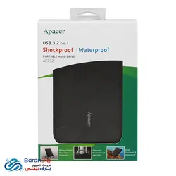 هارد اکسترنال با ظرفیت 1 ترابایت اپیسر مدل Apacer AC732 1TB