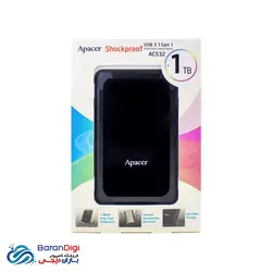 هارد اکسترنال با ظرفیت 1 ترابایت اپیسر مدل Apacer AC532 1TB