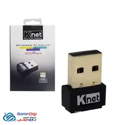کارت شبکه USB بند انگشتی و بی سیم کی نت مدل K-Net 300MBPS