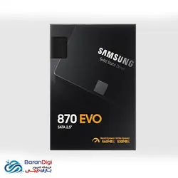 حافظه اس اس دی اینترنال سامسونگ با ظرفیت 8 ترابایت مدل Samsung EVO870 8TB - فروشگاه کامپیوتر باران دیجی