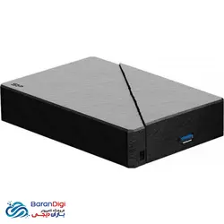هارد اکسترنال 3.5 اینچ آداپتور دار سیلیکون پاور با ظرفیت 8 ترابایت مدل Silicon Power S07 8TB - فروشگاه کامپیوتر باران دیجی