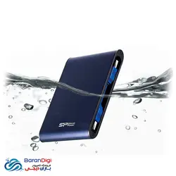 هارد اکسترنال با ظرفیت 1 ترابایت سیلیکون پاور مدل Silicon Power Armor A80 1TB