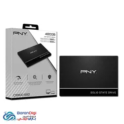 حافظه اس اس دی اینترنال پی ان وای با ظرفیت 480 گیگابایت مدل PNY CS900 480GB - فروشگاه کامپیوتر باران دیجی