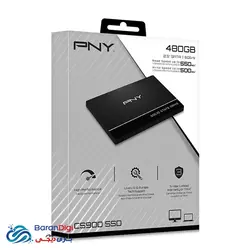 حافظه اس اس دی اینترنال پی ان وای با ظرفیت 480 گیگابایت مدل PNY CS900 480GB - فروشگاه کامپیوتر باران دیجی