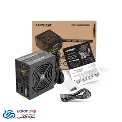 منبع تغذیه (پاور) کامپیوتر گرین مدل Green GP450A-ECO Rev3.1 - فروشگاه کامپیوتر باران دیجی
