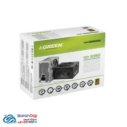 منبع تغذیه (پاور) کامپیوتر گرین مدل Green GP330A-EU+ PLUS - فروشگاه کامپیوتر باران دیجی