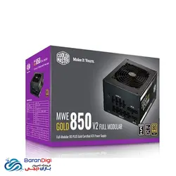 منبع تغذیه (پاور) کامپیوتر کولر مستر مدل Cooler Master Vanguard V850 80Plus Gold - فروشگاه کامپیوتر باران دیجی