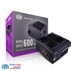 منبع تغذیه (پاور) کامپیوتر کولر مستر مدل Cooler Master MWE Bronze 600W - فروشگاه کامپیوتر باران دیجی