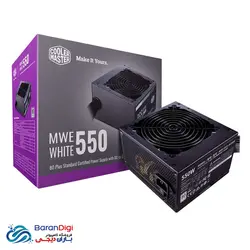 منبع تغذیه (پاور) کامپیوتر کولر مستر مدل Cooler Master MWE 550W Bronze - فروشگاه کامپیوتر باران دیجی