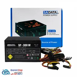 منبع تغذیه (پاور) کامپیوتر سادیتا مدل SADATA 300W - فروشگاه کامپیوتر باران دیجی