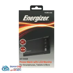 شارژر همراه (پاوربانک) انرجایزر مدل Energizer UE15006 15000mAh - فروشگاه کامپیوتر باران دیجی
