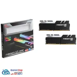 رم کامپیوتر جی اسکیل مدل G SKILL Trident Z DDR4 3200MHz 16GB - فروشگاه کامپیوتر باران دیجی