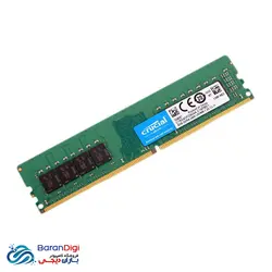 رم کامپیوتر کروشیال مدل Crucial 8GB 2400Mhz DDR4 - فروشگاه کامپیوتر باران دیجی