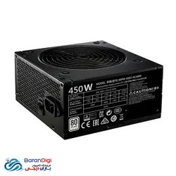 منبع تغذیه (پاور) کامپیوتر کولر مستر مدل Cooler Master MWE 450 MPW-4502-ACABW - فروشگاه کامپیوتر باران دیجی