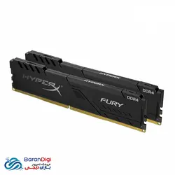 رم کامپیوتر کینگ استون مدل Kingston HyperX Fury 8GB DDR4 2400MHz - فروشگاه کامپیوتر باران دیجی