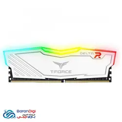 رم کامپیوتر تیم گروپ مدل Team Group T-Force Delta RGB 8GB DDR4 3200MHz - فروشگاه کامپیوتر باران دیجی