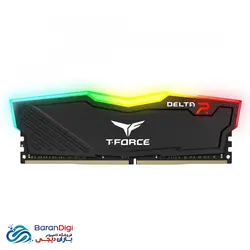 رم کامپیوتر تیم گروپ مدل Team Group T-Force Delta RGB 8GB DDR4 3200MHz - فروشگاه کامپیوتر باران دیجی