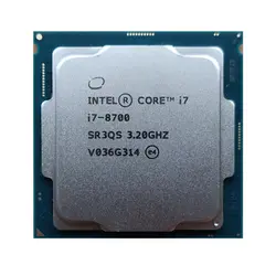 پردازنده مرکزی اینتل سری Coffee Lake مدل Intel Core i7-8700 - فروشگاه کامپیوتر باران دیجی