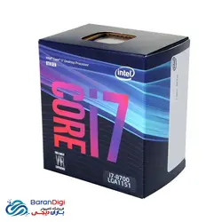پردازنده مرکزی اینتل سری Coffee Lake مدل Intel Core i7-8700 - فروشگاه کامپیوتر باران دیجی