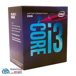 پردازنده اینتل سری Coffee Lake مدل Intel Core i3-8100 - فروشگاه کامپیوتر باران دیجی