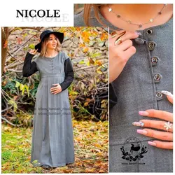 پیراهن مانتویی بارداری و شیردهی پاییزه