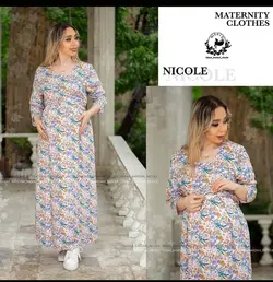 پیراهن آستین سه ربع بارداری و شیردهی