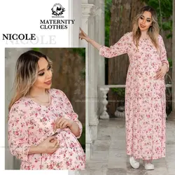 پیراهن آستین سه ربع بارداری و شیردهی