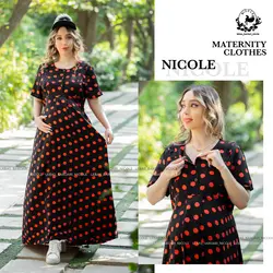 پیراهن بارداری و شیردهی آستین کوتاه