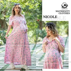 پیراهن بلند بارداری و شیردهی